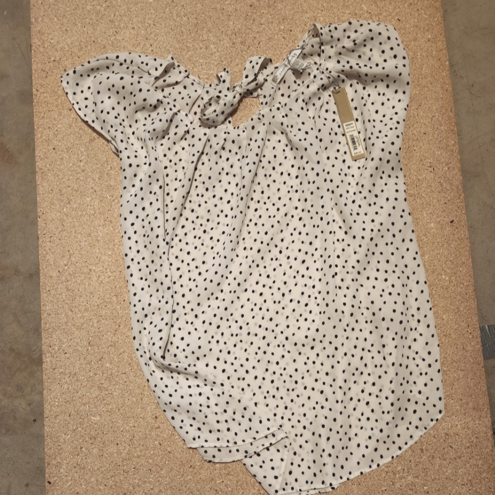 Polka dot blouse